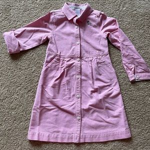 Janie and Jack red-ish-pink Oxford dress, size 6